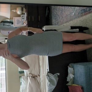 Striped Sleeveless Bodycon Dress